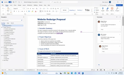 Интерфейс Microsoft Word 2025 для Windows 7